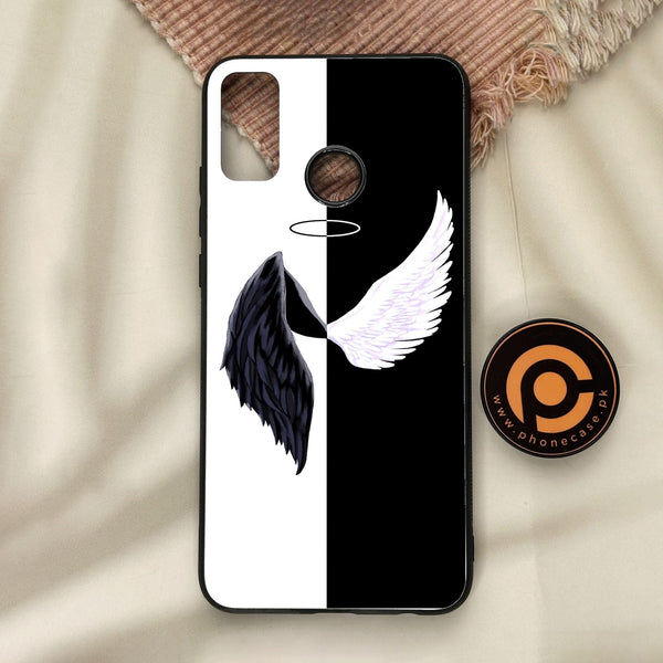 Honor 9X Lite - Angel 2.0 Design 5 - Premium Metal Printed Soft Bumper Shock Proof Case