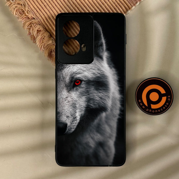 Motorola Edge 2024 - Wolf Design 10 - Premium Metal Printed Soft Bumper Shock Proof Case
