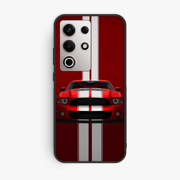 Itel S25 Ultra - Muscle Racing Car - Premium Metal Printed Soft Bumper Shock Proof Case