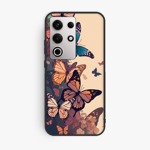 Itel S25 Ultra - Butterflies Design 6 - Premium Metal Printed Soft Bumper Shock Proof Case