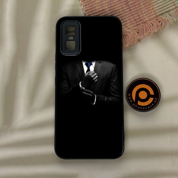 Infinix GT 30 Pro - Black Art Design 1 - Premium Metal Printed Soft Bumper Shock Proof Case