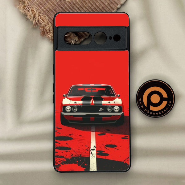 Google Pixel 7 Pro - Classic Racer Vibes - Premium Metal Printed Soft Bumper Shock Proof Case