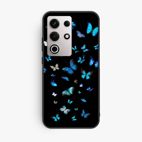 Itel S25 Ultra - Butterflies Design 4 - Premium Metal Printed Soft Bumper Shock Proof Case
