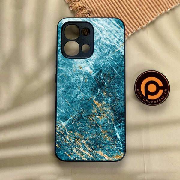 Oppo A6 Pro - Blue 2.0 Design 10 - Premium Metal Printed Soft Bumper Shock Proof Case