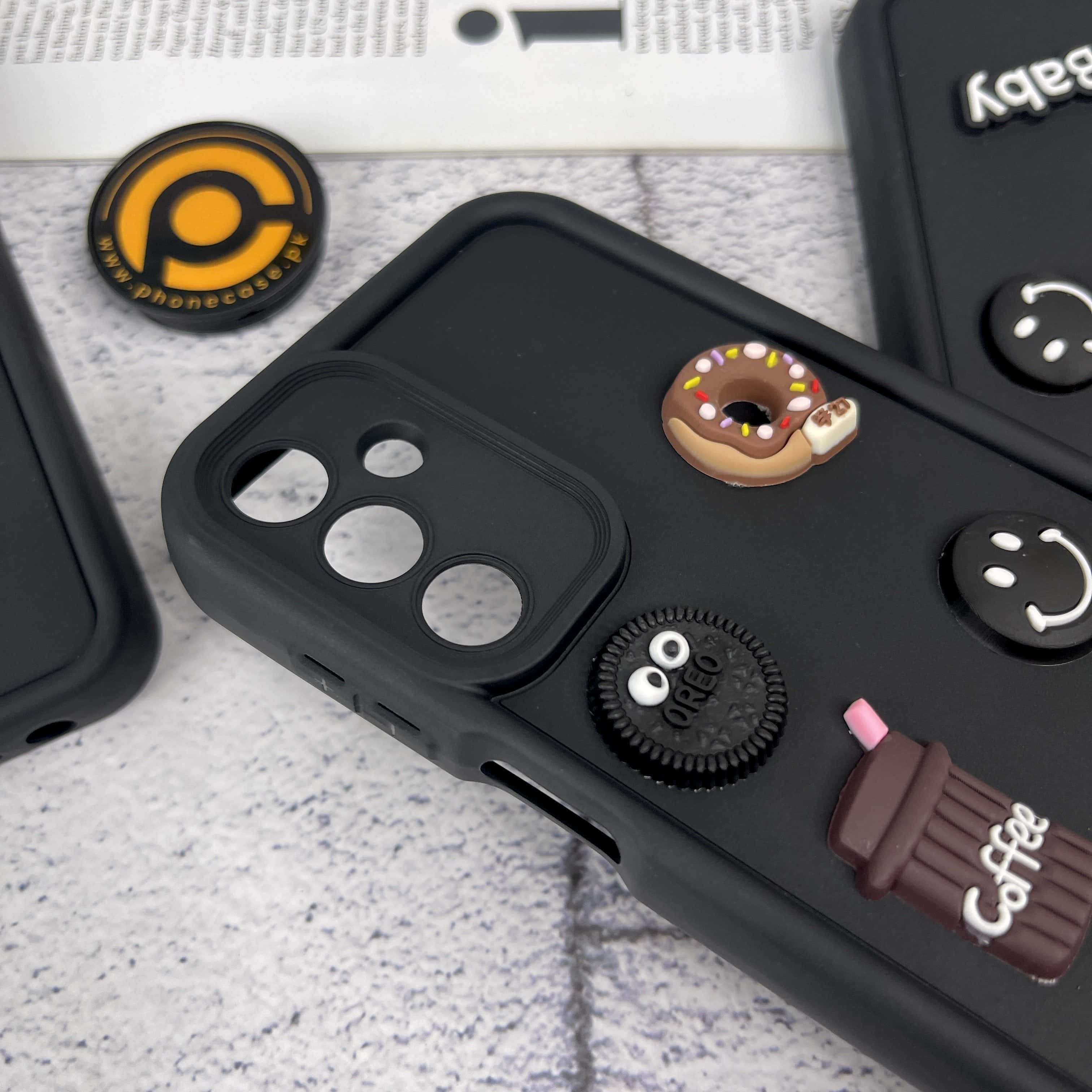 Galaxy A05s Donut Coffee & Cookie Delight Icons Liquid Silicon Case