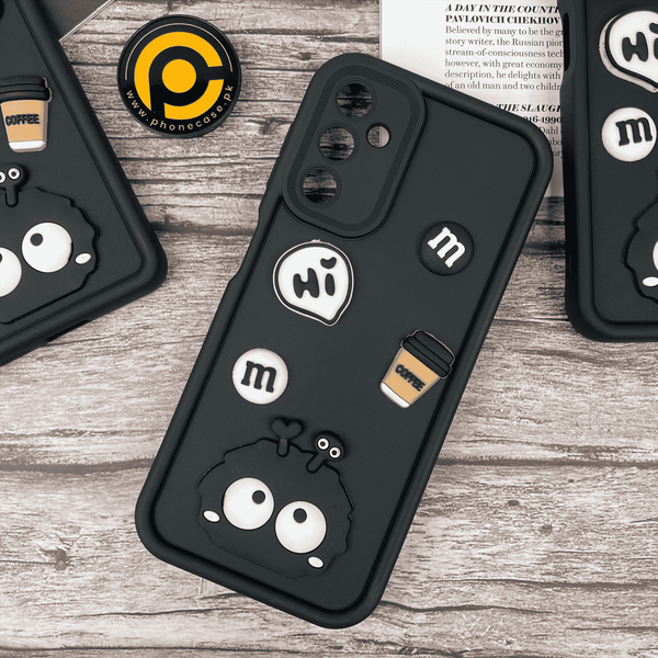 Galaxy A14 4G/5G Cute 3D Briquette m&m icons Liquid silicon Case