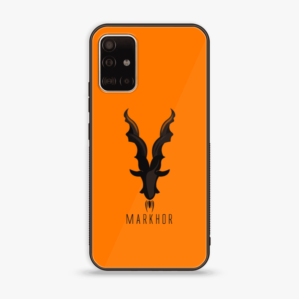 Samsung Galaxy A51 - Markhor Design 1  - Premium Printed Glass soft Bumper shock Proof Case