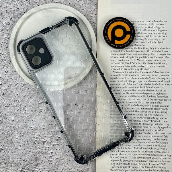 Samsung Galaxy A04e Airbag Shockproof Hybrid Armor Honeycomb Transparent Cover