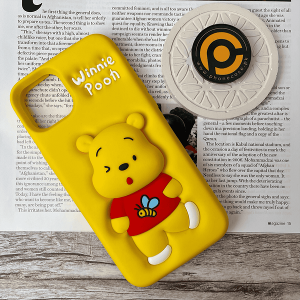 iPhone 14 Plus/ 15 Plus Winnie Pooh 3D silicon case