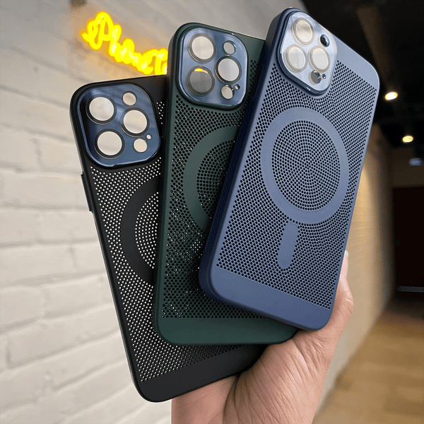 iPhone 13 Pro Cooling MagSafe Case with Built-in Camera Glass Protection