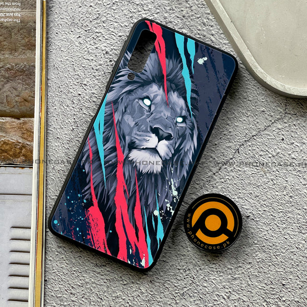 Galaxy A7 2018 - Abstract Animated Lion - Premium Printed Metal soft Bumper shock Proof Case