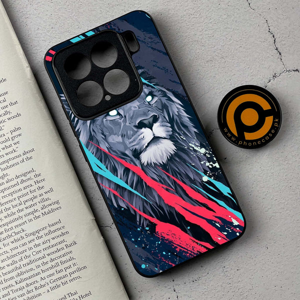 Xiaomi 15 - Abstract Animated Lion - Premium Metal Printed soft Bumper shock Proof Case