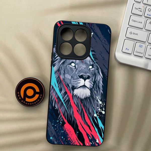 Honor X5b Plus - Abstract Animated Lion - Premium Metal Printed soft Bumper shock Proof Case