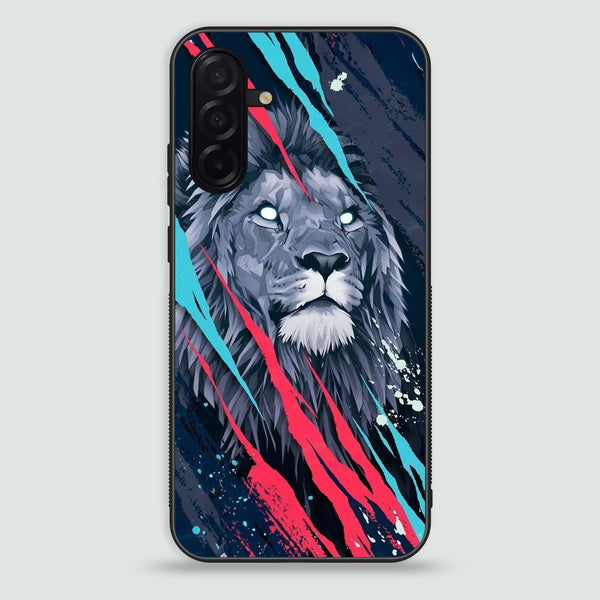 Samsung Galaxy A26 - Abstract Animated Lion - Premium Printed Glass soft Bumper Shock Proof Case