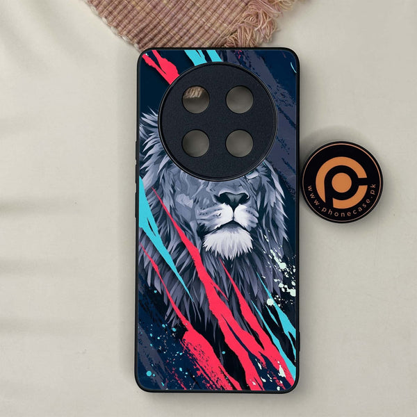 Honor X9c 5G - Abstract Animated Lion - Premium Metal Printed soft Bumper shock Proof Case