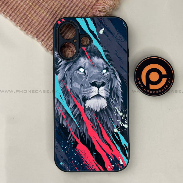 iPhone 17 - Abstract Animated Lion - Premium Metal Printed soft Bumper shock Proof Case