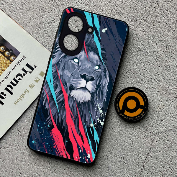 Xiaomi Redmi A5 - Abstract Animated Lion - Premium Printed Metal soft Bumper Shock Proof Case