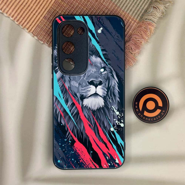 Tecno Spark 40 Pro Plus - Abstract Animated Lion - Premium Metal Printed soft Bumper shock Proof Case