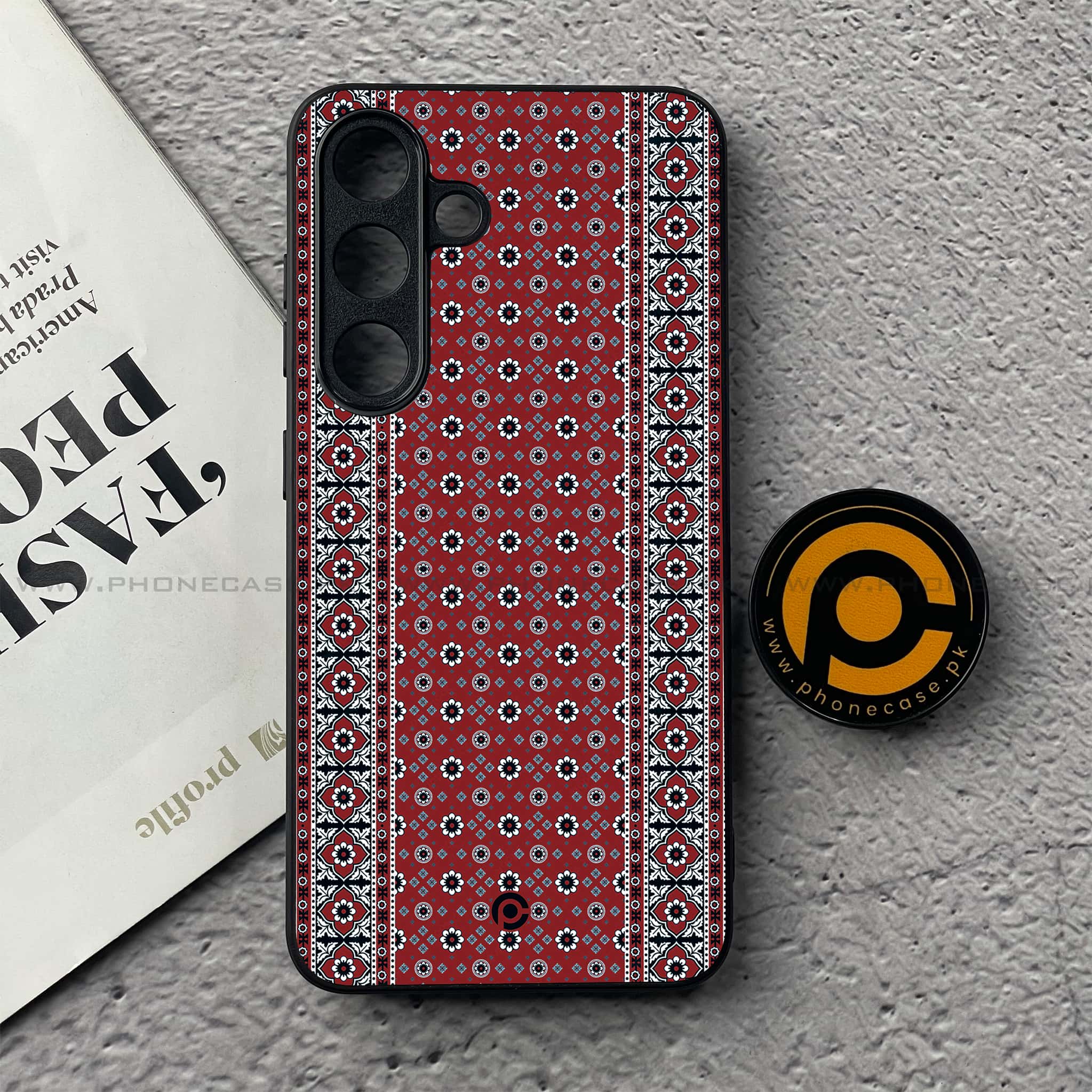 Ajrak Design Premium Metal Phone Case All Models