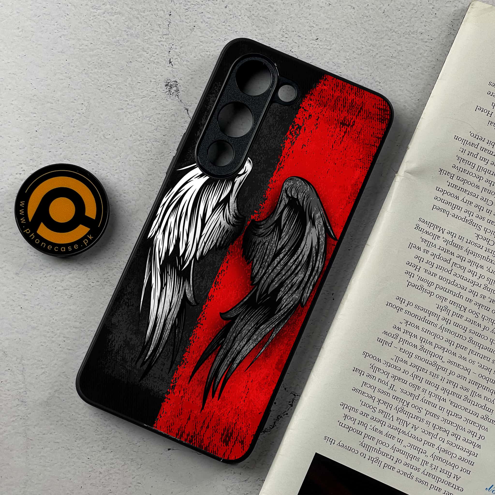 Vivo Y04 - Angel Wings 2.0 Series - Premium Metal Printed Soft Bumper Shockproof Case