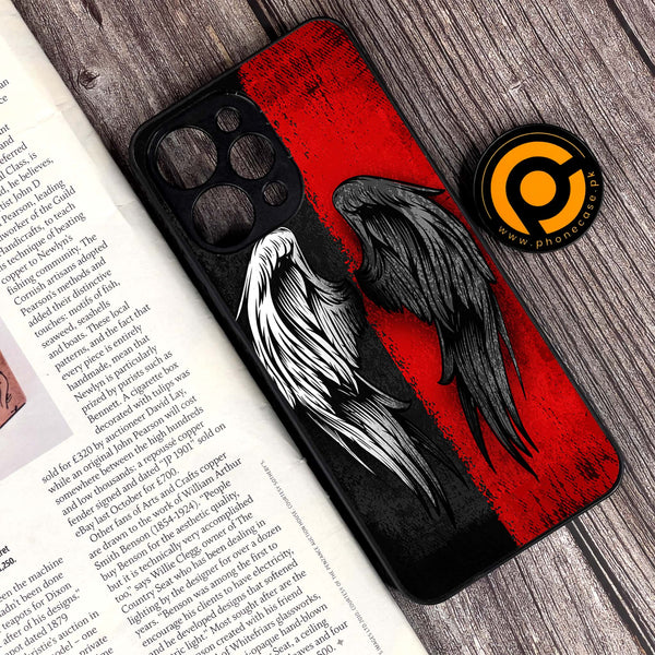 Xiaomi Redmi 12 - Angel Wings 2.0 Design 10 - Premium Printed Glass soft Bumper shock Proof Case