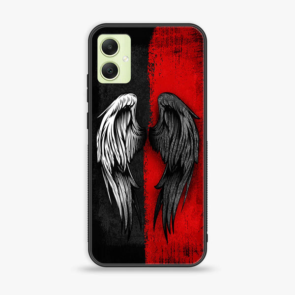 Samsung Galaxy A05 - Angel Wings 2.0 Design 10 - Premium Printed Glass soft Bumper shock Proof Case CS-18447