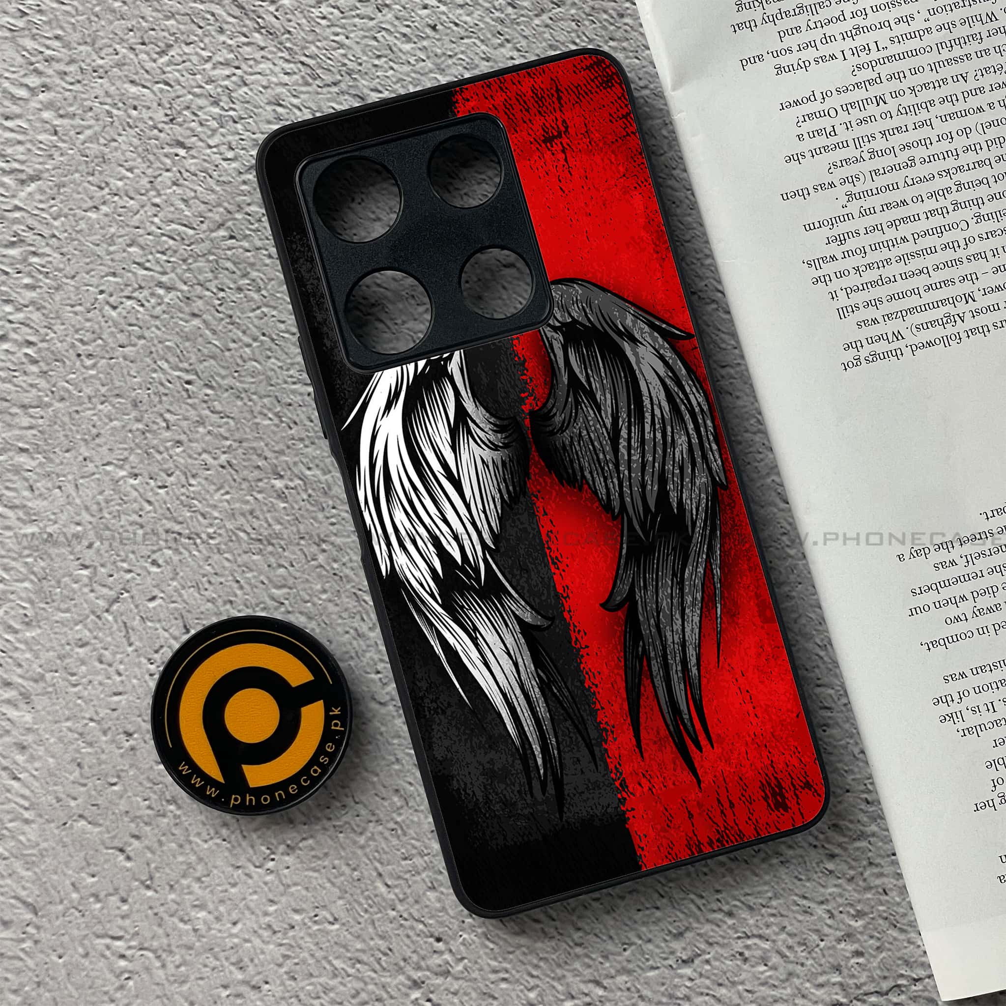 Infinix Note 30 Pro - Angel Wings 2.0 Series - Premium Metal Printed soft Bumper shock Proof Case