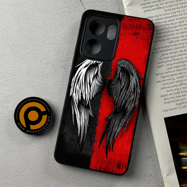 Oppo Reno 13F - Angel Wings 2.0 Design 10  - Premium Metal Printed Soft Bumper Shockproof Case  CS-35228