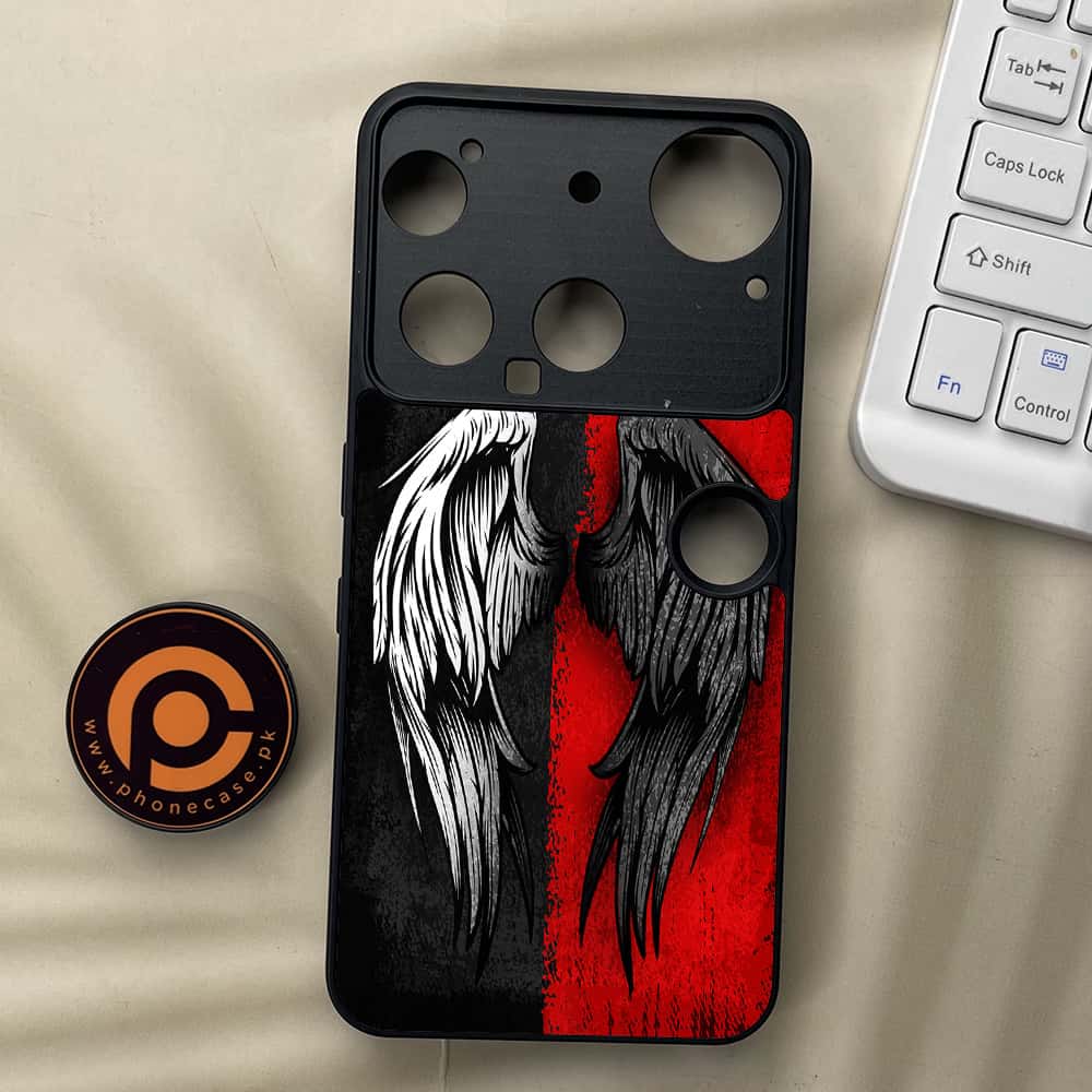 Nothing Phone 3 - Angel Wings 2.0 Series - Premium Metal  Printed soft Bumper shock Proof Case
