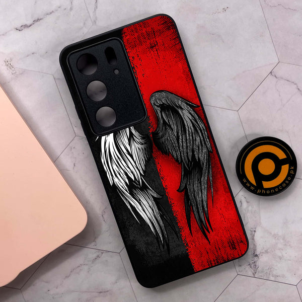Realme C71 4G - Angel Wings 2.0 Design 10- Premium Metal Printed soft Bumper shock Proof Case CS-46724
