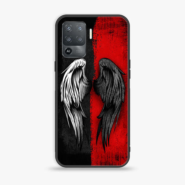 Oppo F19 Pro -Angel Wings 2.0 Design 10 - Premium Printed Glass soft Bumper shock Proof Case CS-21310