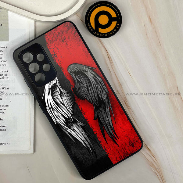 Samsung Galaxy A13 - Angel Wings 2.0 Design 10 - Premium Metal  Printed soft Bumper shock Proof Case CS-39473