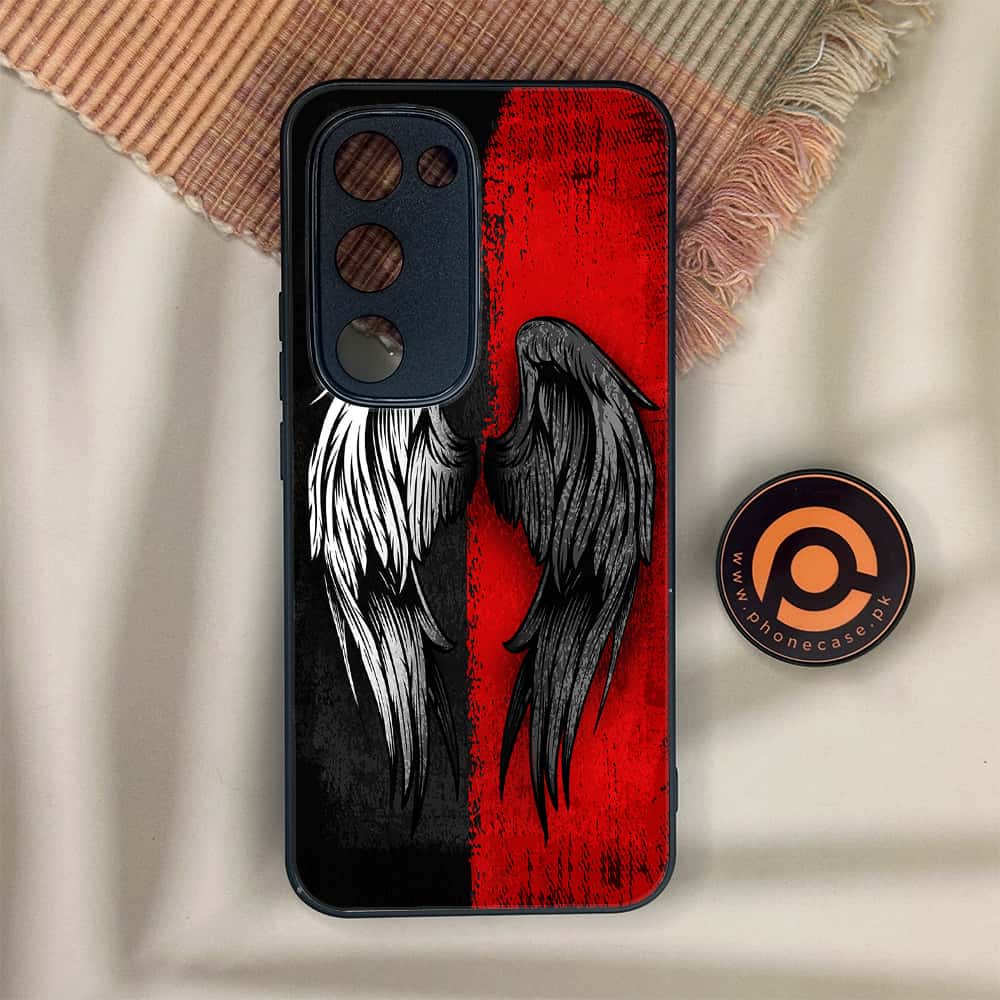 Tecno Spark 40 Pro Plus - Angel Wings 2.0 Series - Premium Metal Printed soft Bumper shock Proof Case