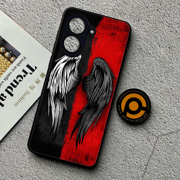 Xiaomi Redmi A5 - Angel Wings 2.0 Design 10 - Premium Metal Printed soft Bumper shock Proof Case CS-42036