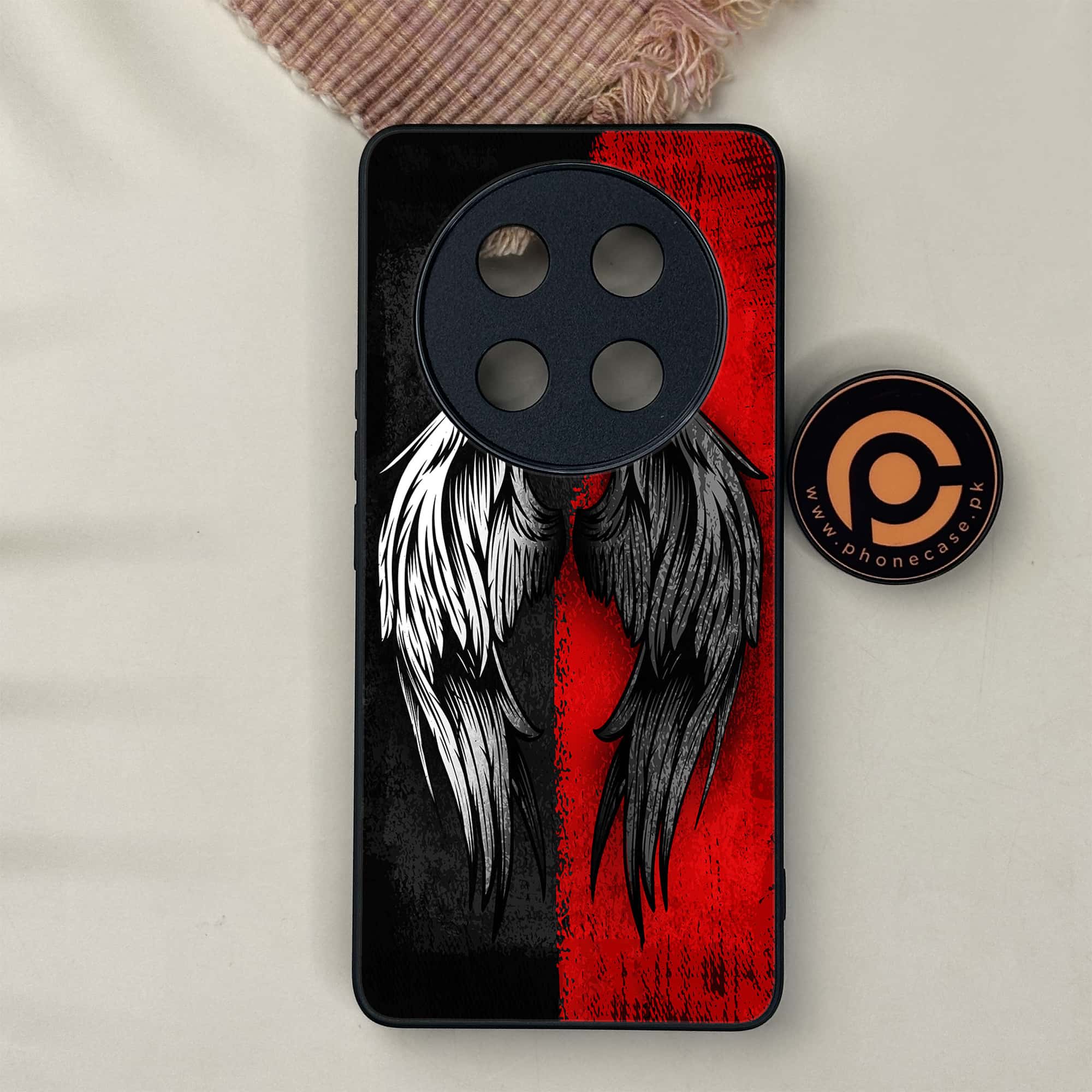 Honor X9c 5G - Angel Wings 2.0 Series - Premium Metal Printed soft Bumper shock Proof Case