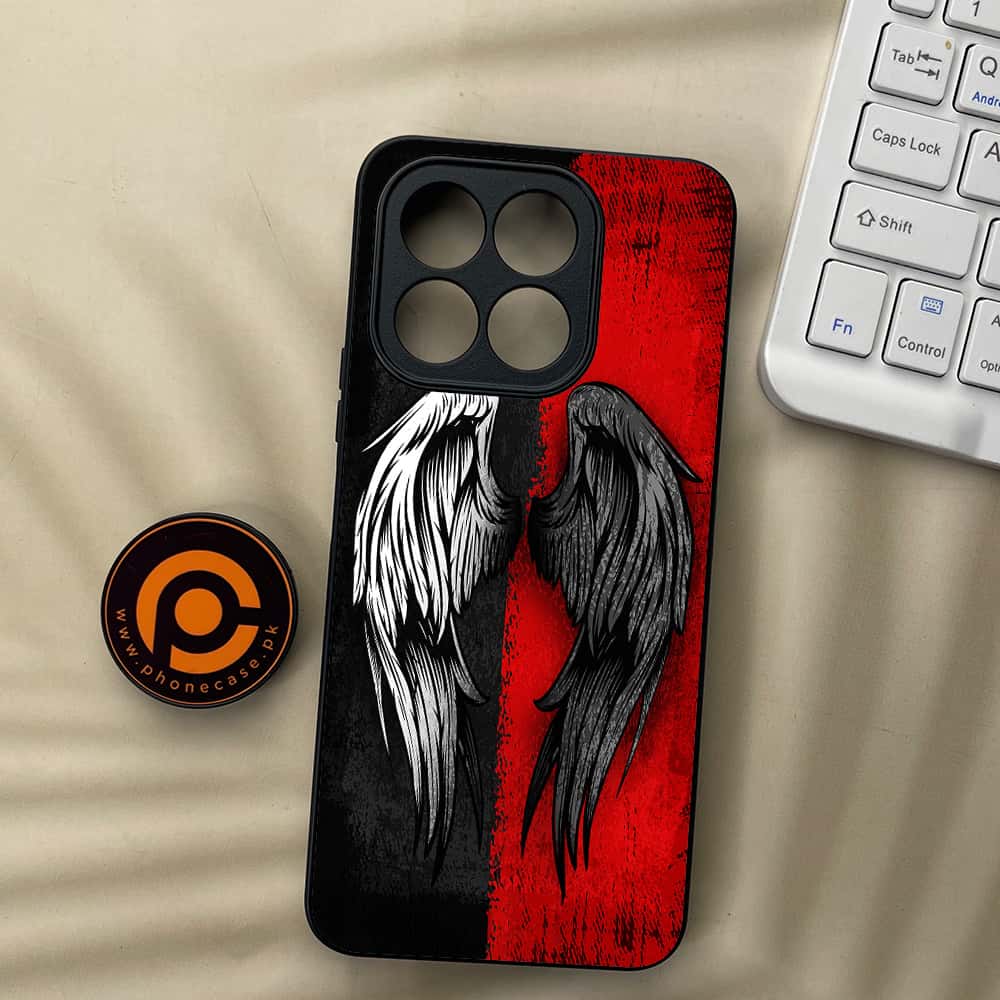 Honor X5b Plus - Angel Wings 2.0 Series - Premium Metal  Printed soft Bumper shock Proof Case