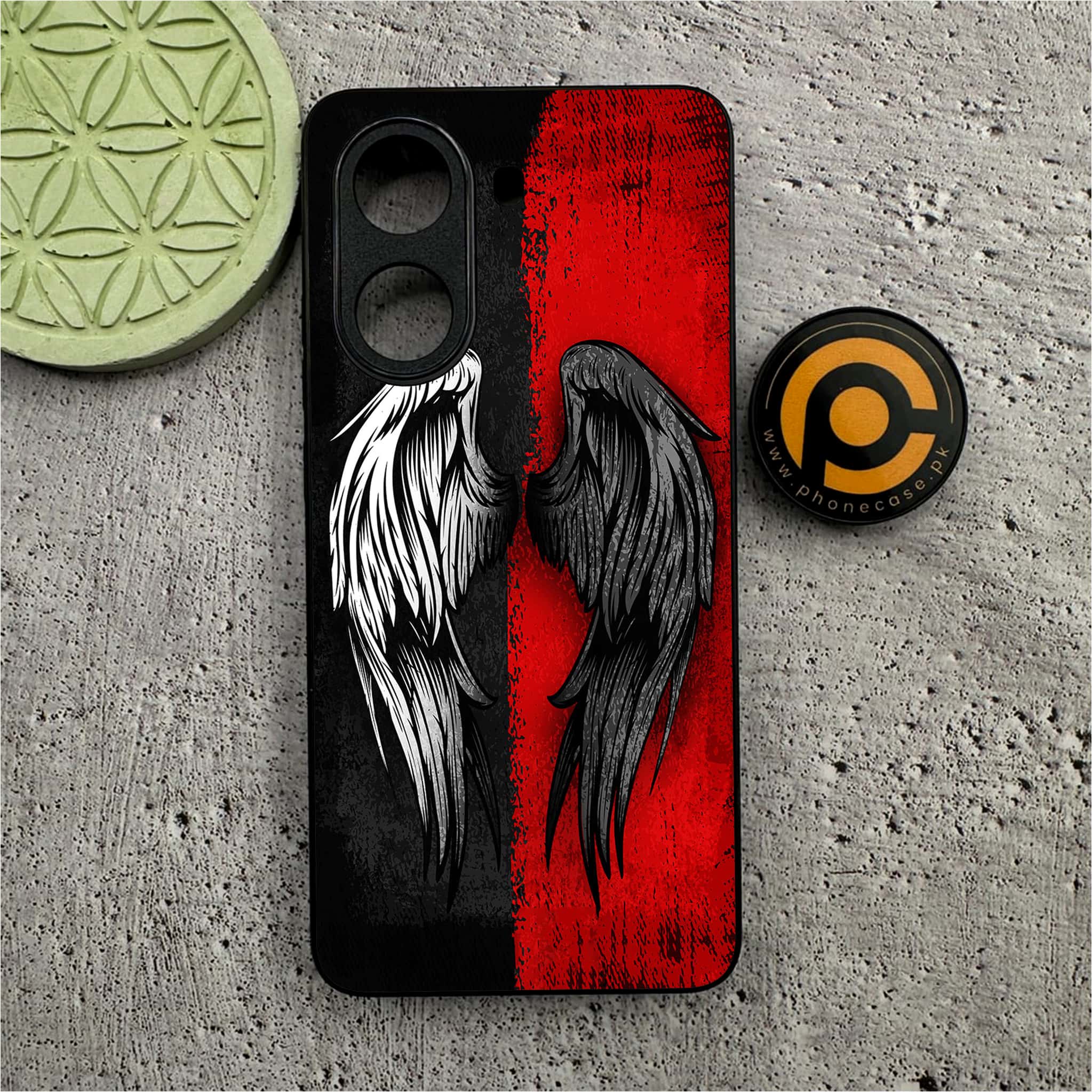 Xiaomi Redmi Turbo 4 - Angel Wings 2.0 Series - Premium Metal Printed soft Bumper shock Proof Case