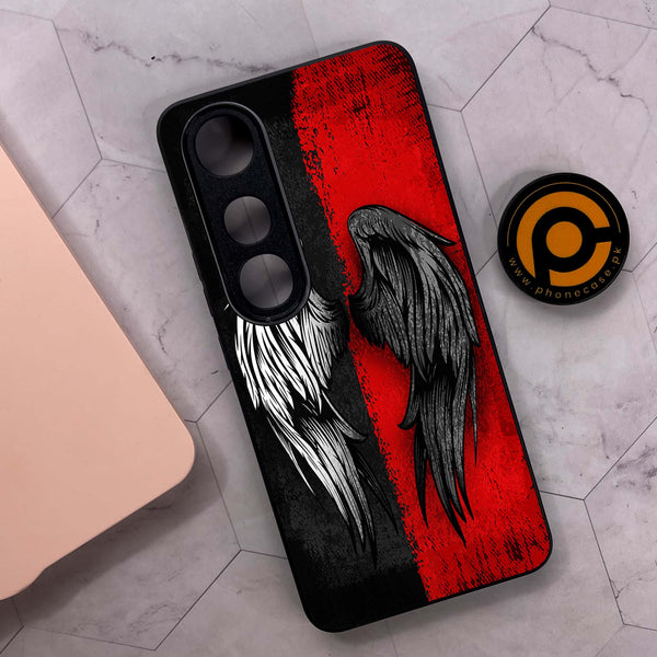 Vivo V50 Lite - Angel Wings 2.0 Design 10  - Premium Metal Printed soft Bumper shock Proof Case CS-35331
