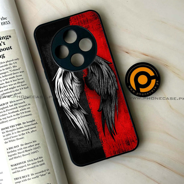 Tecno Spark 30C - Angel Wings 2.0 Design 10  - Premium Printed Glass soft Bumper shock Proof Case CS-37476 CS-39565