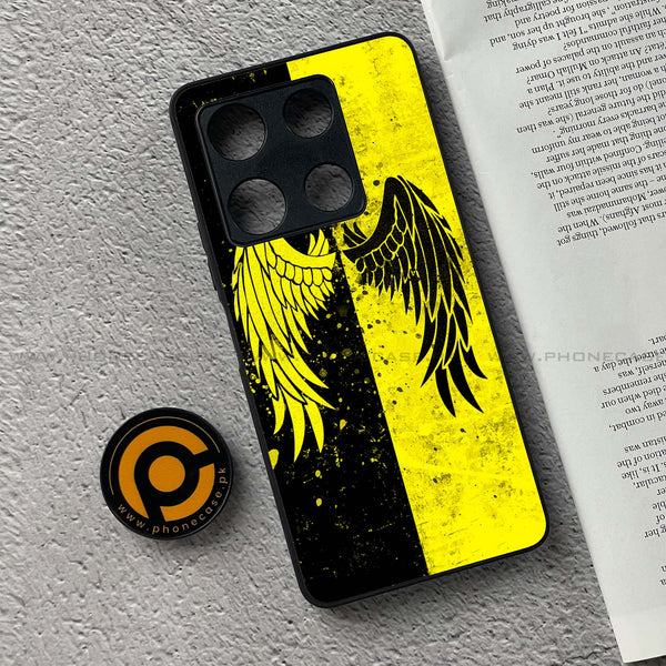 Infinix Note 30 Pro - Angel Wings 2.0 Series - Premium Metal Printed soft Bumper shock Proof Case