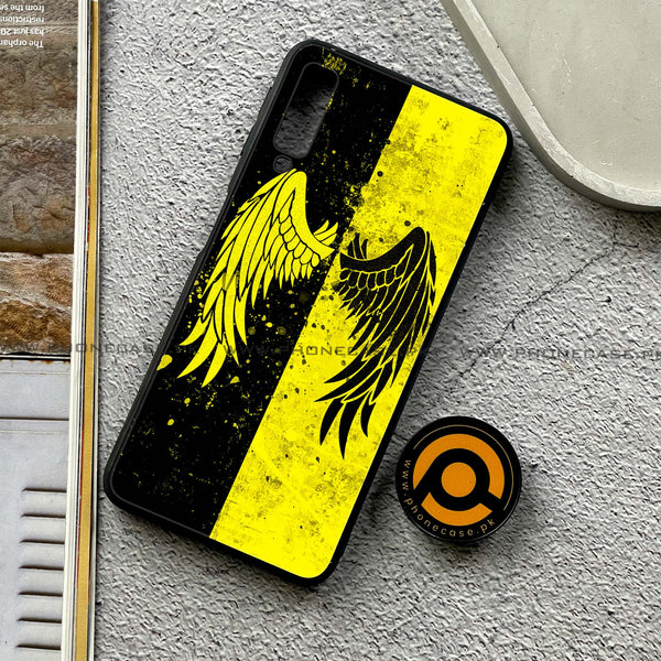 Galaxy A7 2018 - Angel Wings 2.0 Series - Premium Printed Metal soft Bumper shock Proof Case