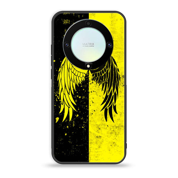 HONOR X9A - Angel Wings 2.0 Series - Premium Printed Glass soft Bumper shock Proof Case