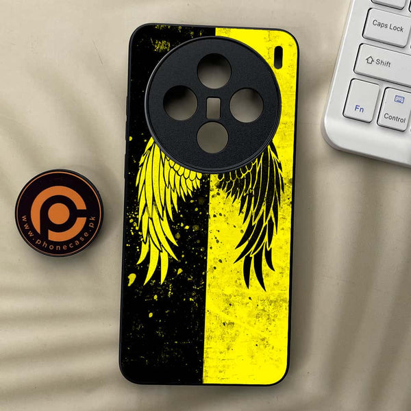 Vivo X200 - Angel Wings 2.0 Series - Premium Metal  Printed soft Bumper shock Proof Case