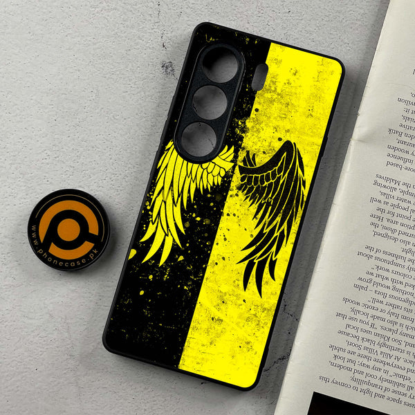Tecno Camon 40 - Angel Wings 2.0 Series - Premium Metal Printed Soft Bumper Shockproof Case