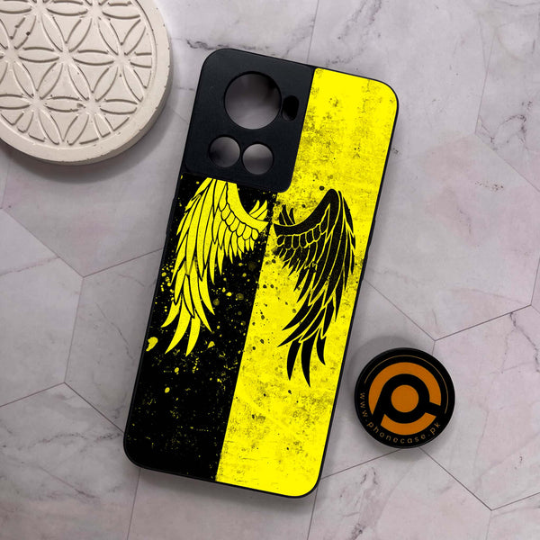 OnePlus 10R - Angel Wings 2.0 Series - Premium Metal Printed soft Bumper shock Proof Case