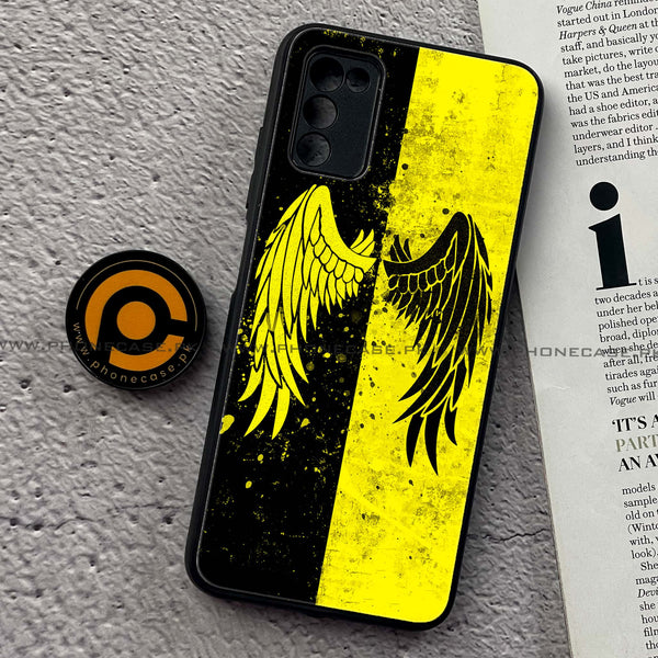 Samsung Galaxy A03s - Angel Wings 2.0 Series - Premium Printed Metal soft Bumper shock Proof Case