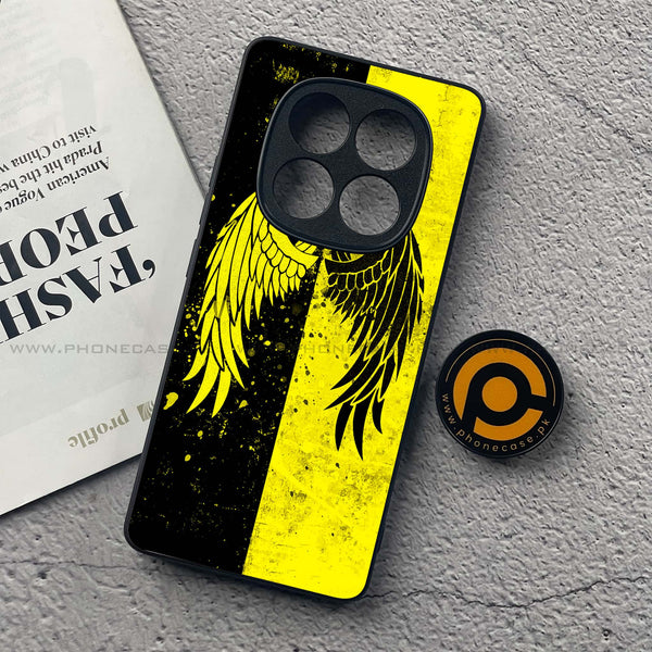 Redmi Note 14 Pro Plus 5G - Angel Wings 2.0 Series - Premium Printed Glass soft Bumper shock Proof Case