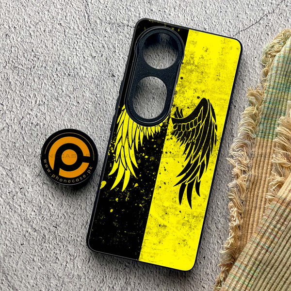 Vivo V40 Pro - Angel Wings 2.0 Series - Premium Metal Printed soft Bumper shock Proof Case