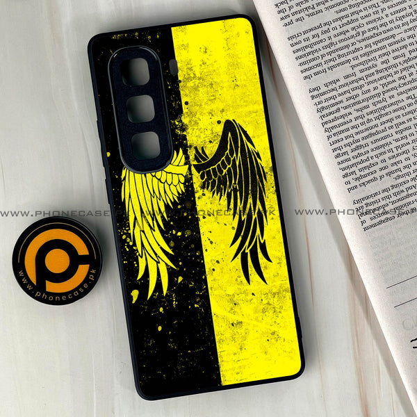 Infinix Hot 60  - Angel Wings 2.0 Series - Premium Metal Printed soft Bumper shock Proof Case