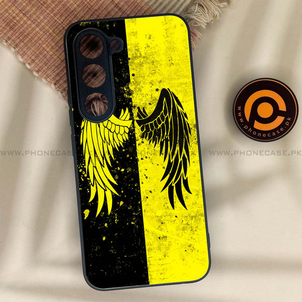 Tecno Spark 40 Pro - Angel Wings 2.0 Series - Premium Metal Printed soft Bumper shock Proof Case